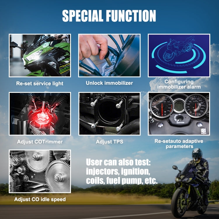 JDiag M100 PRO Intelligent Motorcycle Electronic Fuel Injection System Diagnostic Instrument, Fully Equipped Version, JDiag M100 PRO JDiag M100 PRO Intelligent Motorcycle Electronic Fuel Injection System Diagnostic Instrument, Fully Equipped Version, JDiag M100 PRO